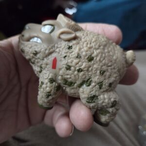 Cute Sheep Squeeze Toy - Tan and Green